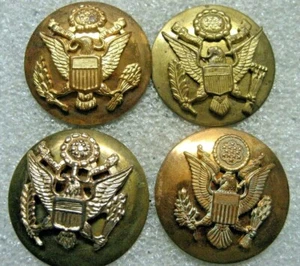 /US Army Cap badge for enlisted,1940-50s lot of 4 types badges - Picture 1 of 2