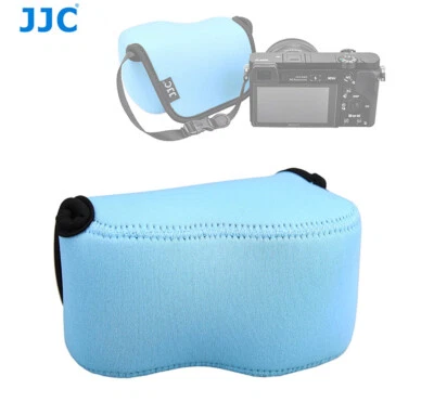 Sky Blue Camera Pouch Case Bag fits Sony A6500 A6400 A6300 A6000+16-50mm Lens - Image 1 of 4