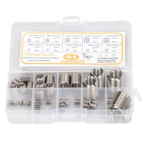 Thread Reducer Nut Assortment 41 Pcs Thread Repair Insert Assortment Kit Stai... - Picture 1 of 9