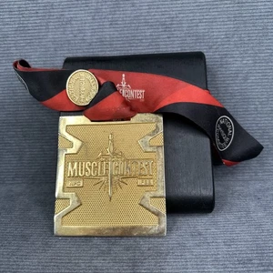 Vintage Npc Muskelwettbewerb Bodybuilding Medaille Gold - Bild 1 von 6