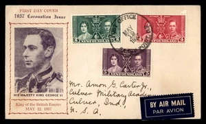 Mayfairstamps Newfoundland FDC 1937 King George VI Coronation First Day Cover aa - Picture 1 of 2