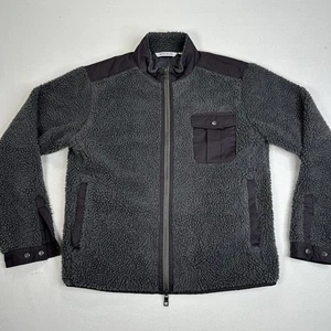 Peter Millar Para Hombre Otoño Pila Polar Cremallera Completa Chaqueta Gris Talla Mediana Suéter - Imagen 1 de 15