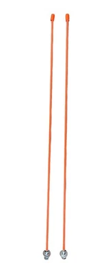 JLP 6 Ft Tall 1/4 In Pole Snow Plow Marker Safety Guide Blade Snow Sports Orange - Image 1 of 4