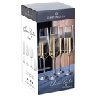 Dartington Flute Champagne Glasses Cheers! Optic Set of 4 Sparkling Wine Glass