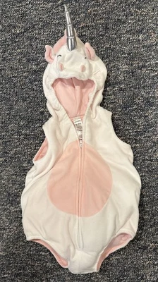 Carter's Unicorn Halloween Costume Zip Up Bubble Body Baby 6-9 Months Comfy EUC - Image 1 of 4