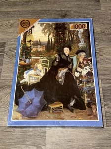 RAR: Lady in Black 1000 Teile Falcon Puzzle von James Jacques Joseph Tissot - Bild 1 von 3