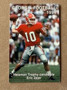 CFB 1994 GEORGIA BULLDOGS Football Schedule College QB ERIC ZEIER - Foto 1 di 2