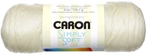 Spinrite H97003-9702 Simply Soft Solids Yarn-Off White - Picture 1 of 1