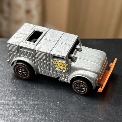 Funny Money Truck Grey Enamel 1970 1972 Redline Hot Wheels Mattel Vtg RL - Image 1 of 4