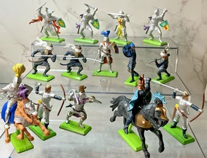 Vintage 1971 Britains Deetail 14 Knights & Soldiers Figures Lot 2 England Horses - Picture 1 of 17