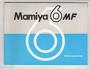 ((4 idiomas a elegir)) MAMIYA 6 MF MANUAL DE INSTRUCCIONES (IMPRESIÓN ORIGINAL)   - Imagen 1 de 4
