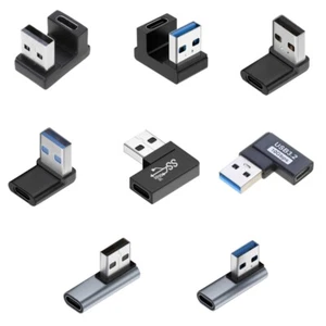 USB 3.0 Male to Type C Female 90 Degree Right Angle Extension Adapter USB C - Photo 1 sur 32