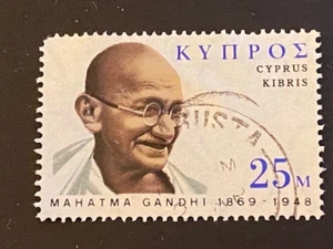 Cyprus stamp - 1970 - 25 Mils - Mahatma Gandhi - Picture 1 of 2