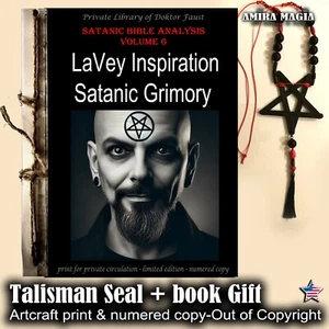 Satanic Religion Grimoire Black Magic Forbidden Book Satanist Anton Lavey Church - Picture 1 of 24