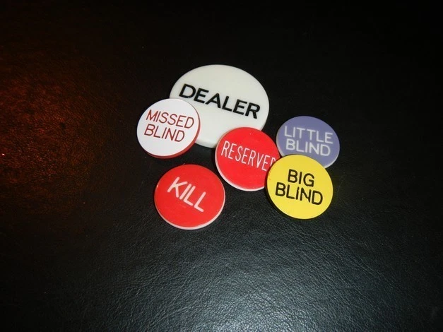 DEALER BUTTON SET for poker card games - Image 1 of 1