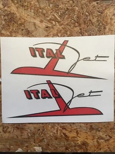 ITALJET COPPIA ADESIVI STICKERS SERBATOIO TANK - Picture 1 of 1