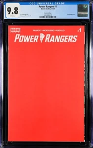 Power Rangers #1 CGC 9.8 Boom! Studios 2020 Red Blank Sketch Cover Ryan Parrott - Picture 1 of 2