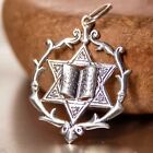 Jewish Star of David Pendant Necklace 925 Sterling Silver Mogen David Hebrew 