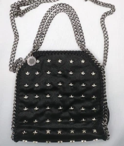 Stella McCartney Falabella Star Chain Shoulder Bag Black Outlet Item - Picture 1 of 13