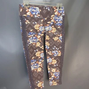 Leggings recortados florales O'Neill 365 para mujer talla S grises pequeños pantalones de yoga - Imagen 1 de 6