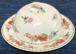Chamart LeClair Limoges Francia Burro Floreale Formaggio Piatto Ventilato Porcellana - Foto 1 di 3
