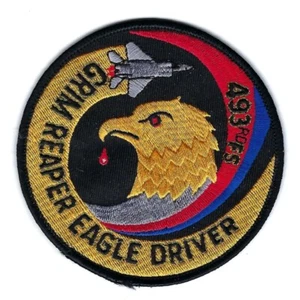 493rd FIGHTER SQ 'GRIMM REAPER EAGLE DRIVER' #1 F-15 patch - Picture 1 of 1
