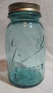 Rare Vintage Blue Ball Quart Perfect Mason Jar With Modern Lid - Picture 1 of 6