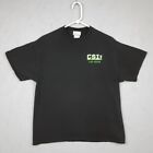Vintage CSI Las Vegas Koszula Męska Duża Krótki rękaw Czarna T-shirt Grafika Logo 