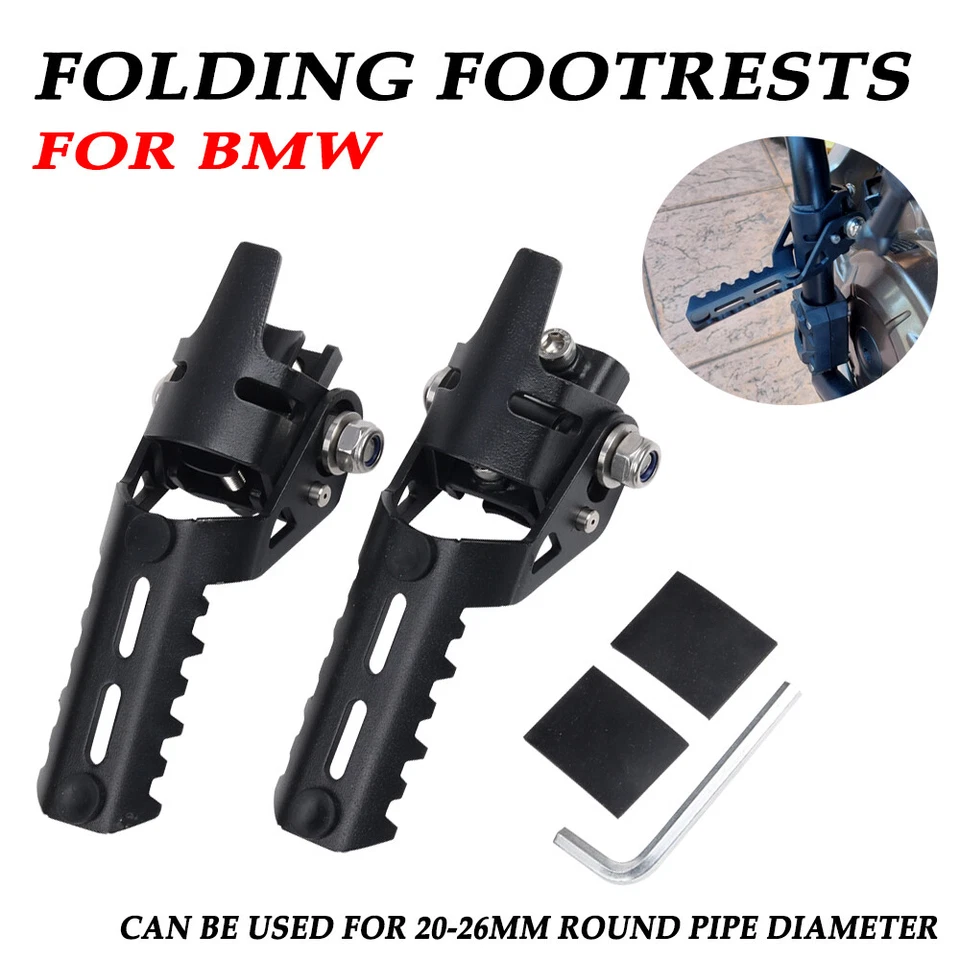 Front Foot Pegs Folding Footrests Clamps For BMW R1100RS R1100R R1100RT R1100S - Image 1 of 4