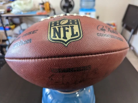 San Diego Chargers Autographed Football Cover