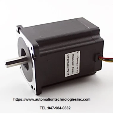 AUTOMATION TECHNOLOGY 1pc NEMA34 Stepper Motor – 1200oz/in 6amp (KL34H2120-60-4B) Dual shaft