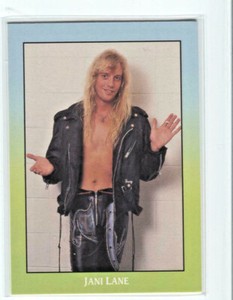 1991 BROCKUM ROCKCARDS * PROMO CARD #2 * JANI LANE * WARRANT * ULTRA RARE PROMO