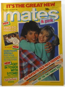 Mates & Pink July 5th 1980 vintage teenage young adults magazine David Wakeling - Picture 1 of 8