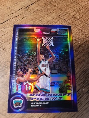 2000-01 Topps Chrome Refractor #ed 15 /199 Stromile Swift #152 Rookie RC Rare SP - Image 1 of 4
