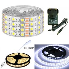 5050 LED STRIP LIGHTS COOL WARM WHITE COLOUR TAPE UNDER CABINET KITCHEN LIGHTING