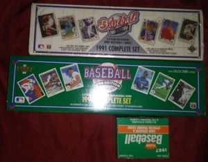 1990 UPPERDECK BASEBALL & 1991 UPPERDECK COMPLETE FACTORY SETS W/1987 FLEER U.D! - Picture 1 of 4