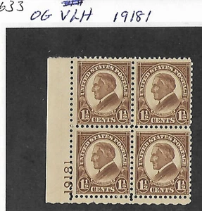 633 plate 19181 LL OG VLH - Picture 1 of 2