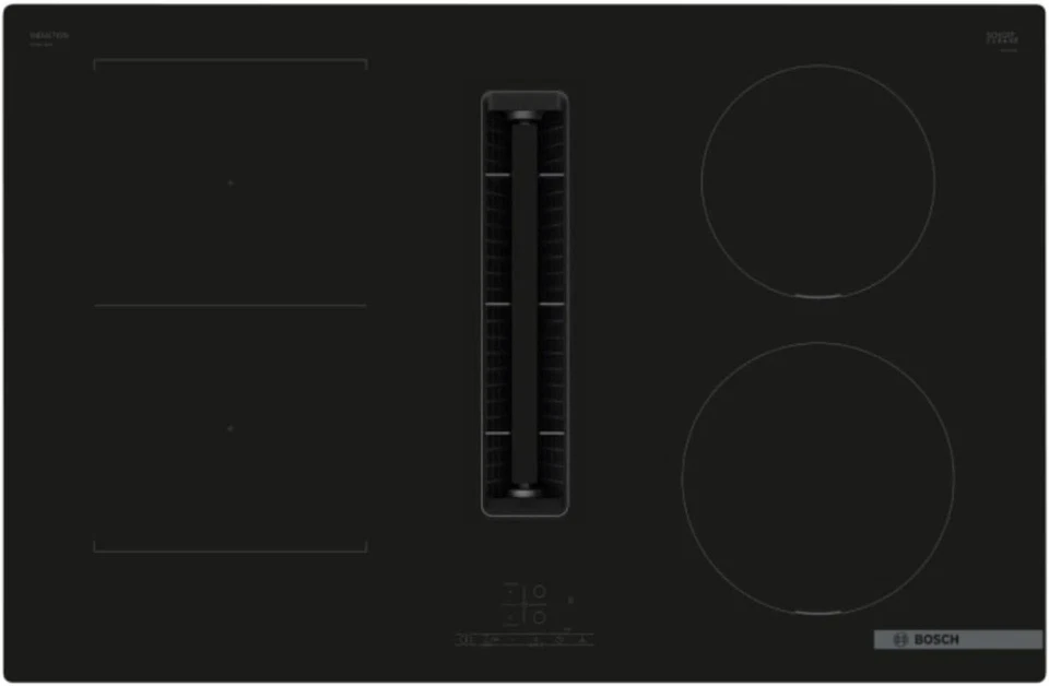 PIANO INDUZIONE CON CAPPA INTEGRATA 4 ZONE COTTURA ENERGY TUTOR BOSCH PVS831B16E
