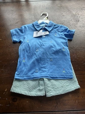 Новый с Ярлыками для мальчиков размер 4 поло и шорты комплект - Изображение 1 из 4