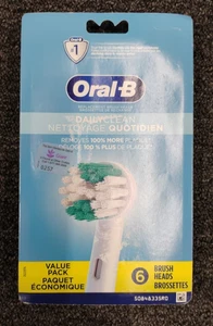 Oral-B Daily Clean Electric Toothbrush Replacement Brush Heads Refill-6ct,New,D1 - Picture 1 of 3