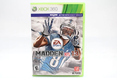 翻新 Xbox 360 Madden NFL 13 2013 完整 CIB 好封面艺术损坏正面 — 第 1/4 张图片
