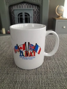 D-DAY COMMEMORATIVE NORMANDIE 6TH JUNE 1944 CERAMIC COFFEE MUG NEW - Picture 1 of 6