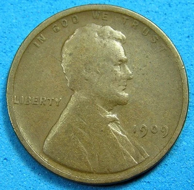 Lincoln 1 Cent Bronze Coin 1909, Combined Shipping - Image 1 of 2
