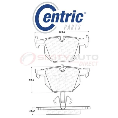 Centric C-TEK Metallic Disc Brake Pads for 2010-2015 BMW X1 2.0L 2.5L 3.0L ie Foto 1 de 4