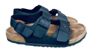 Sandalias Birkenstock Arizona Unisex Talla EU 42 US L11M9 Negras Birko-flor Slide. - Imagen 1 de 15