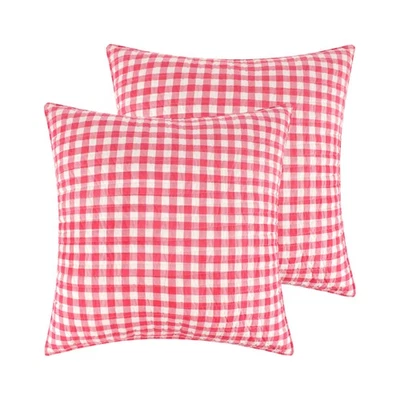 Home For Christmas  Euro Sham Set of 2 - Levtex Home - Image 1 of 3