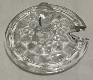 "Solo tapa de cristal de azúcar vintage Fostoria 3 1/4""" - Imagen 1 de 5
