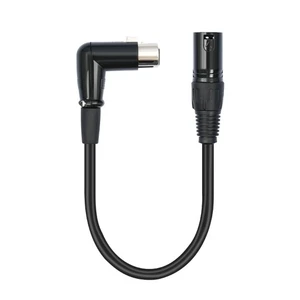 3Pin 90 Grad Adapter Stecker auf Buchse rechter Winkel 3Pin Adapter Mikrofonkabel - Bild 1 von 13