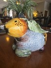 Vintage Majolica Rabbit Soup Tureen RARE Excellent Condition Made In Italy Rare