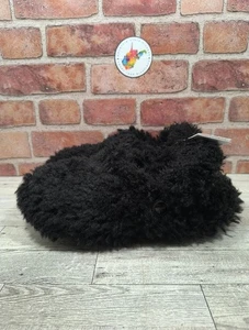 Zueco Crocs clásico peludo forrado de piel negro para mujer 10 para hombre 8 nuevo con etiquetas 210911-001 - Imagen 1 de 9